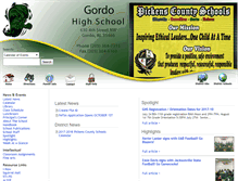 Tablet Screenshot of gordohigh.net